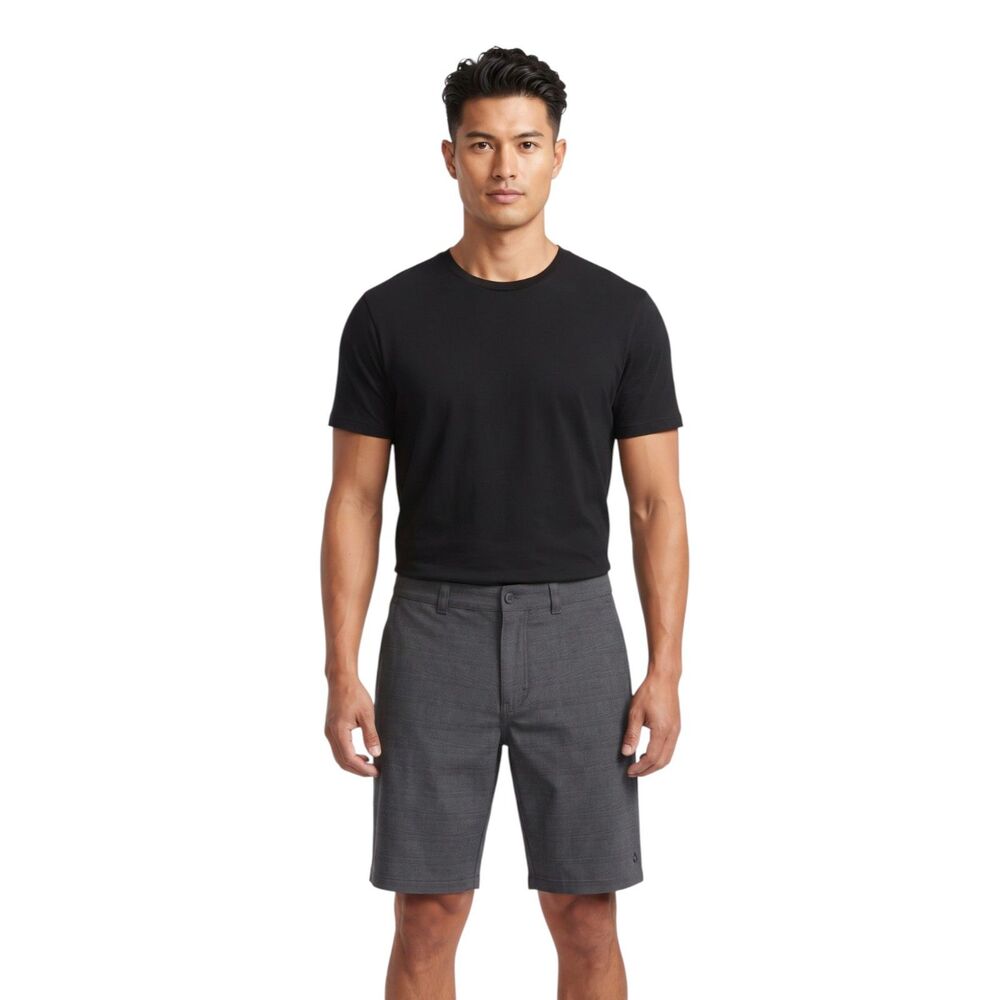 Hang Ten Men's Black Hybrid Board Shorts Size 36 10" Inseam